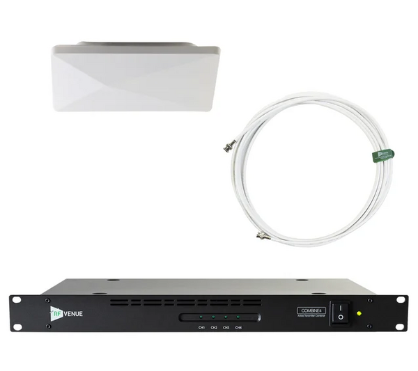 CP ARCHITECTURAL ANTENNA AND RG8X CABLE (BOTH WHITE) AND COMBINE4 PACKAGE WITH CABLES